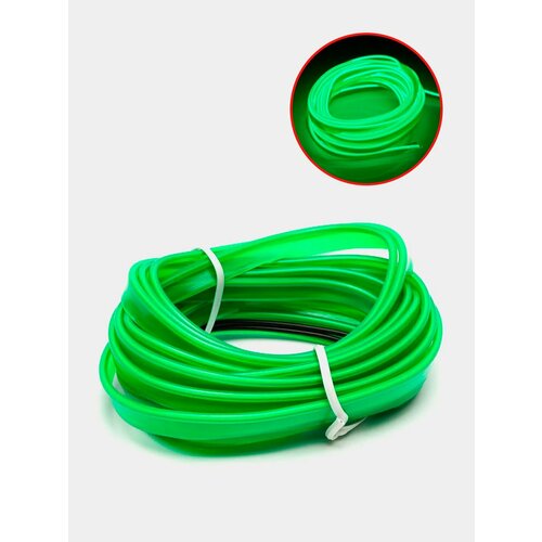 Неоновая лента гибкий неон Длина 3 метра Разъем питания Прикуриватель Цвет Зеленый 1199₽