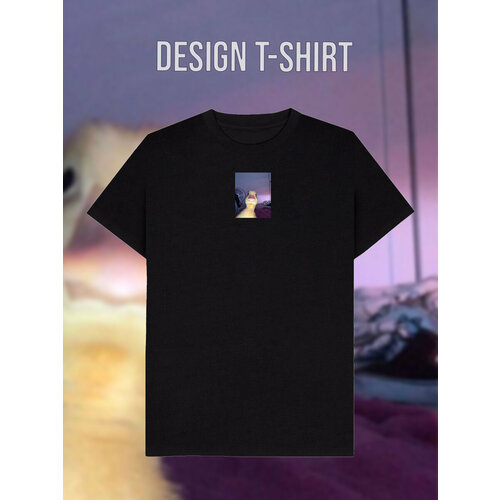 фото Футболка, размер 50, черный design t-shirt