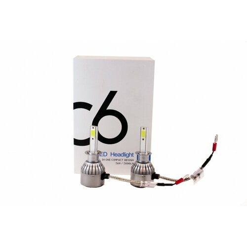 Лампа LED H3 C6-H3 12V 36W 3800LM 6000K с вентилятором белая коробка TORINO 14176