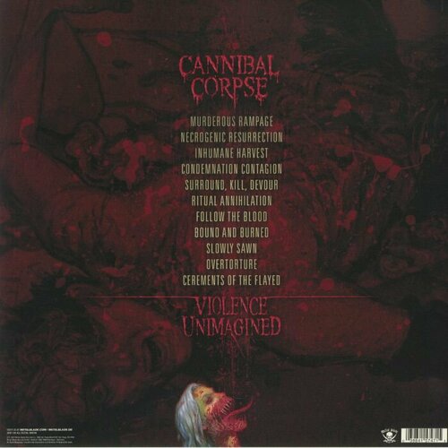 Cannibal Corpse "Виниловая пластинка Cannibal Corpse Violence Unimagined"