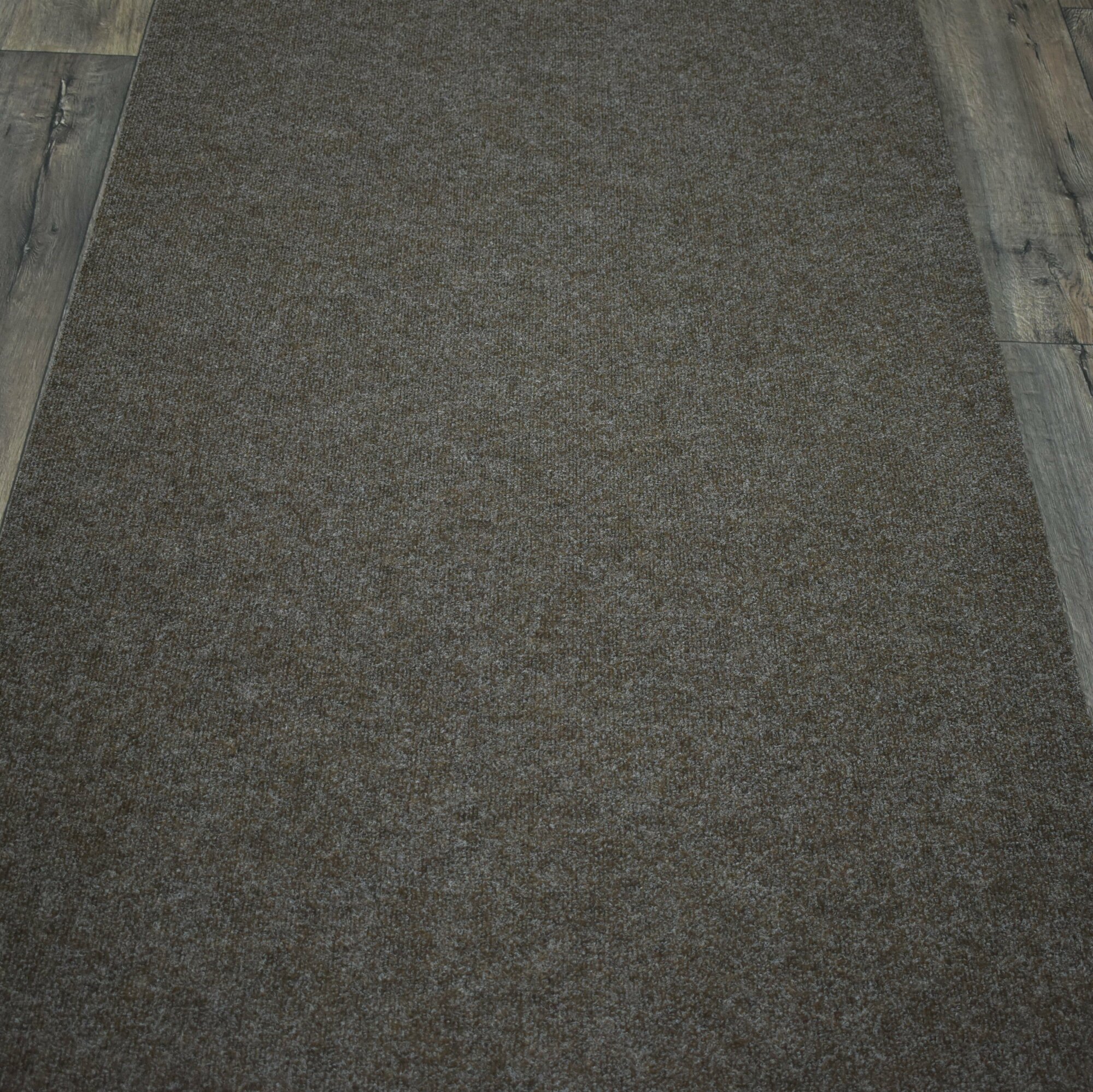 Ковровая дорожка на резине ковролин на резине придверный коврик GENT IDEAL коричневый 0.6*1 м (ковер палас)