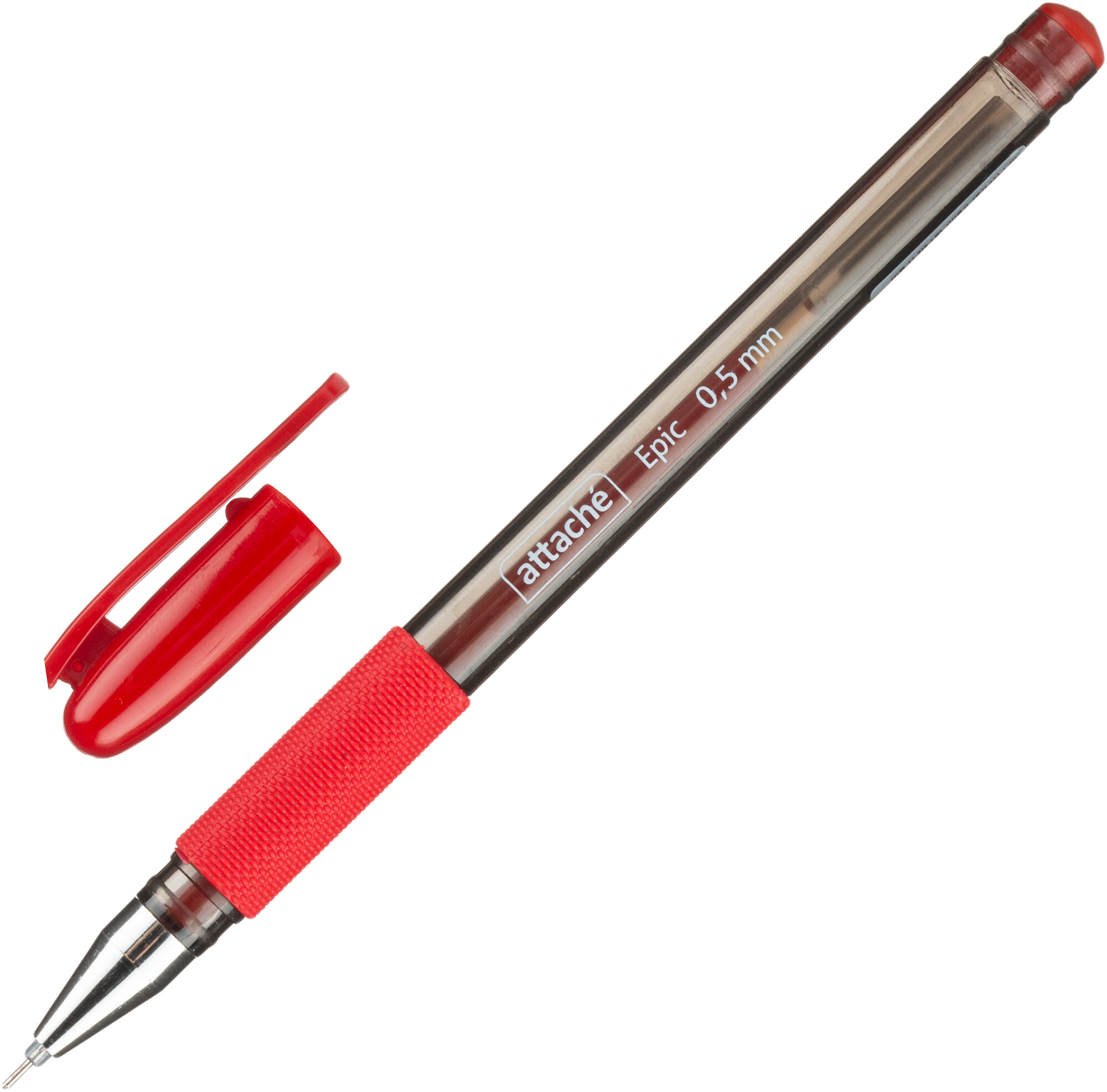 Ручка гелевая неавтомат. Attache Epic, цвет чернил-красный, манж