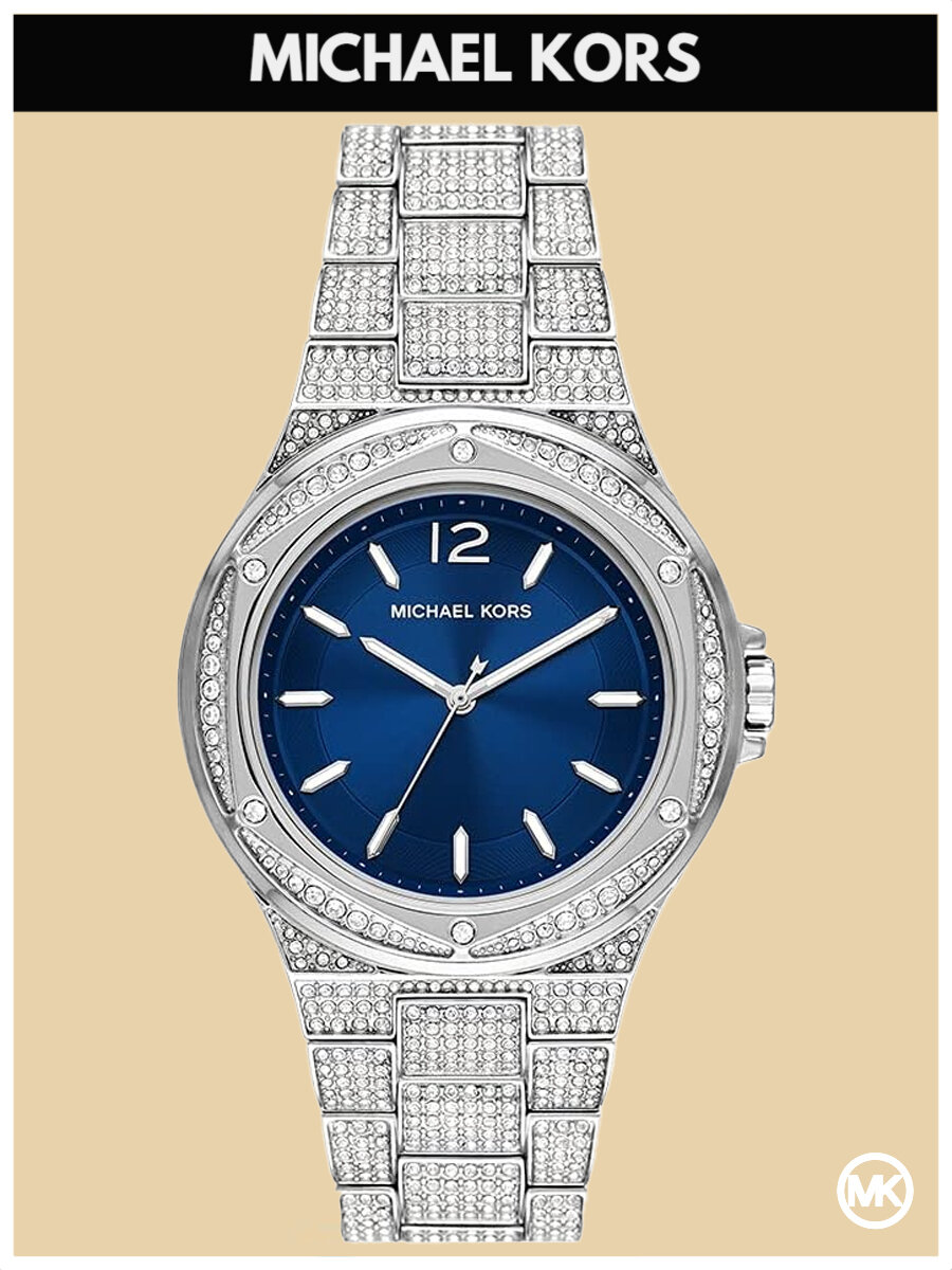 Наручные часы MICHAEL KORS MK6990, синий, серебряный