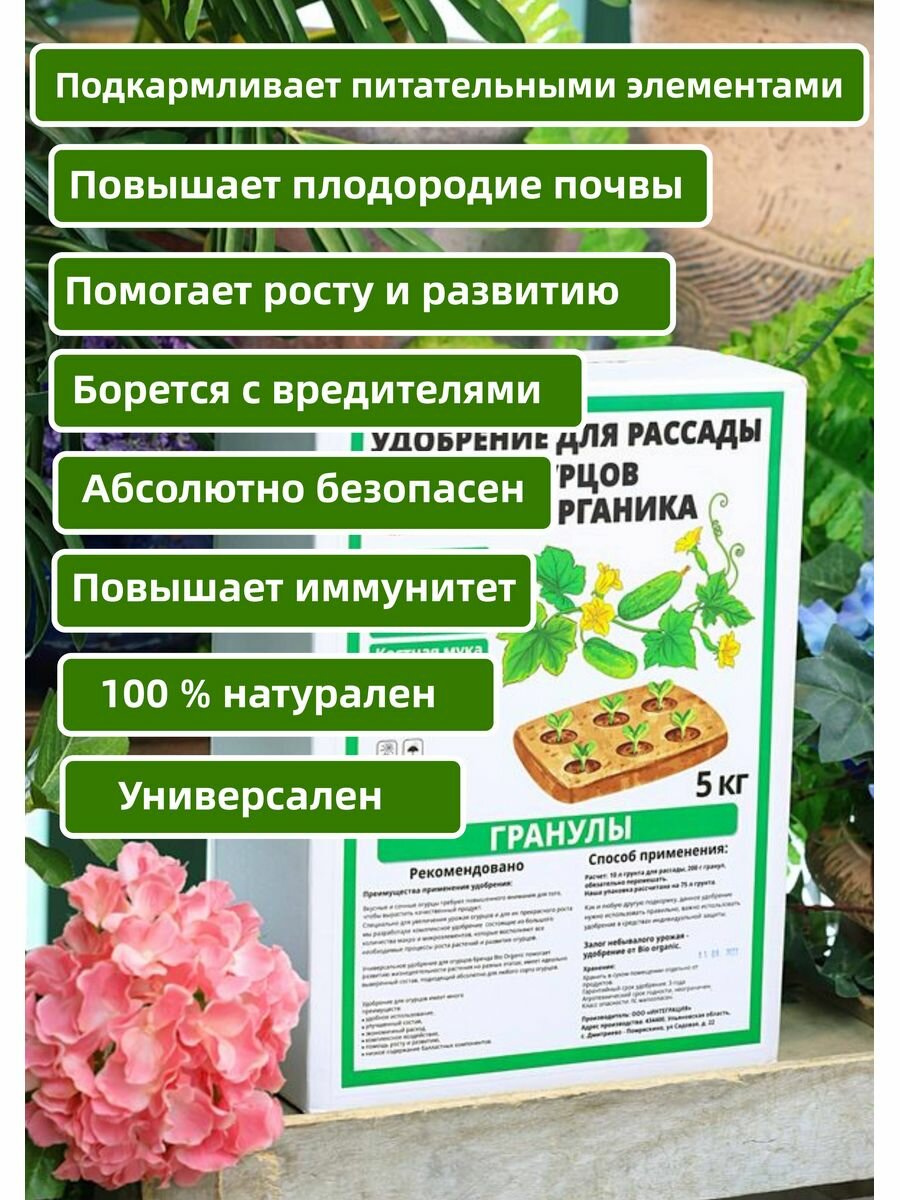 Удобрение для рассады огурцов Bio Organic - фотография № 3