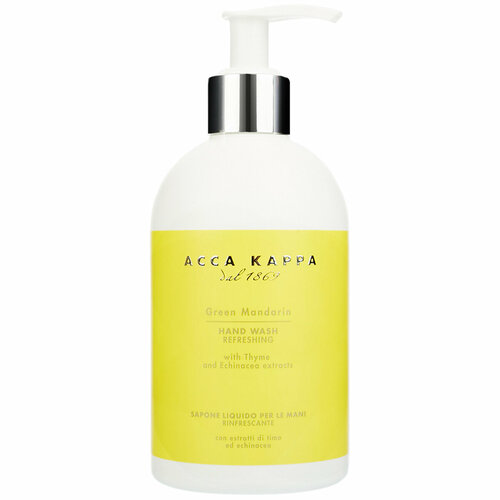 Мыло жидкое для рук Acca Kappa Green Mandarin Hand Wash, 300 мл жидкое мыло для рук cleansing hand wash mandarin green tea 500мл