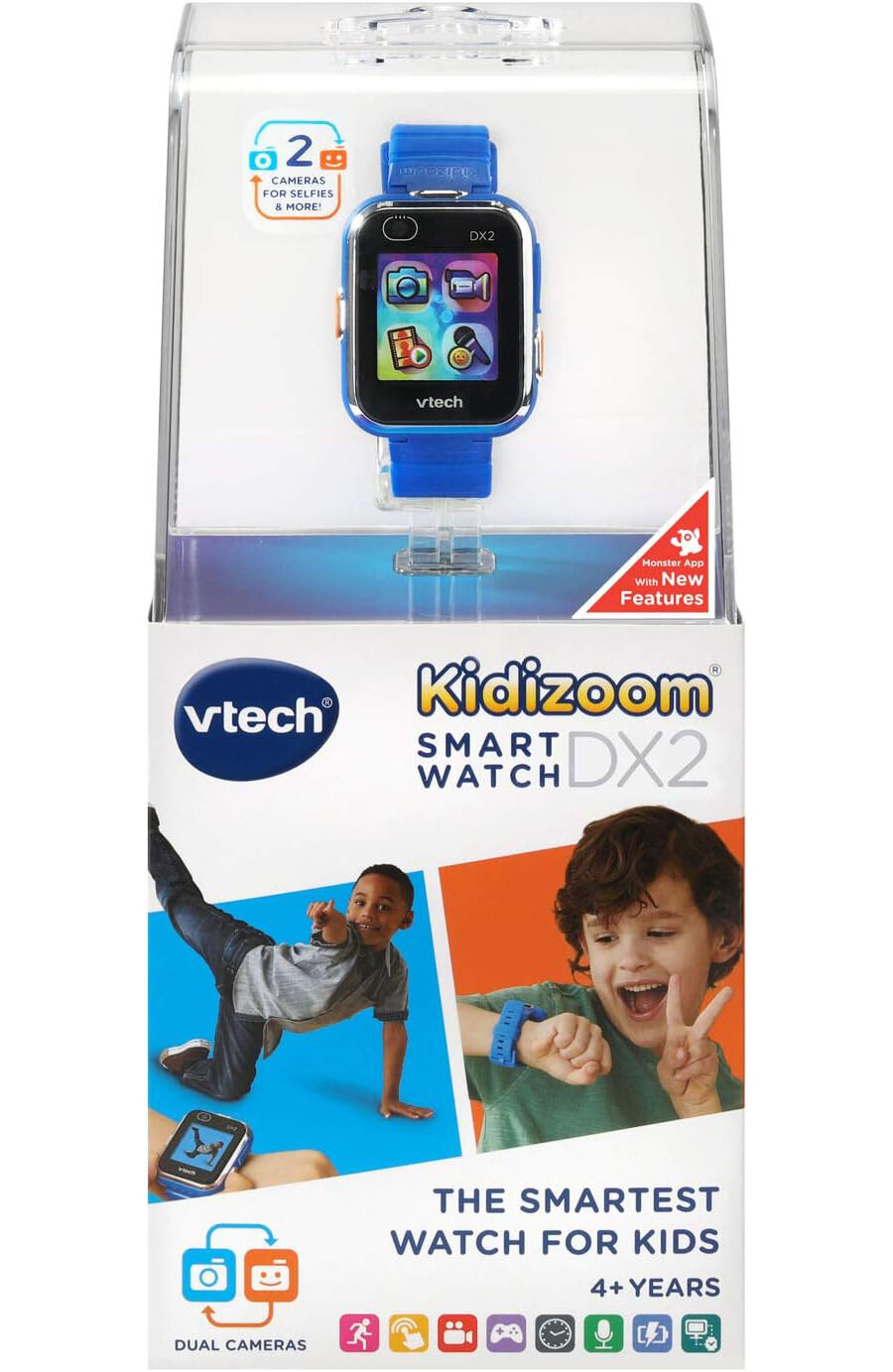 Детские умные часы VTech Kidizoom Smartwatch DX2, синий