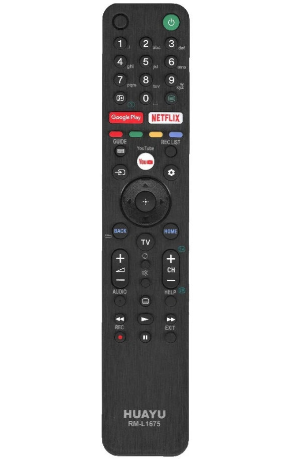 Универсальный пульт RM-L1675 для телевизоров SONY (Пульт не имеет голосового поиска)