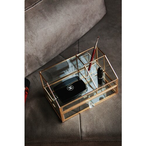 фото Органайзер ismat ismat decor, стекло, 20x21x29см, бесцветный ismatdecor