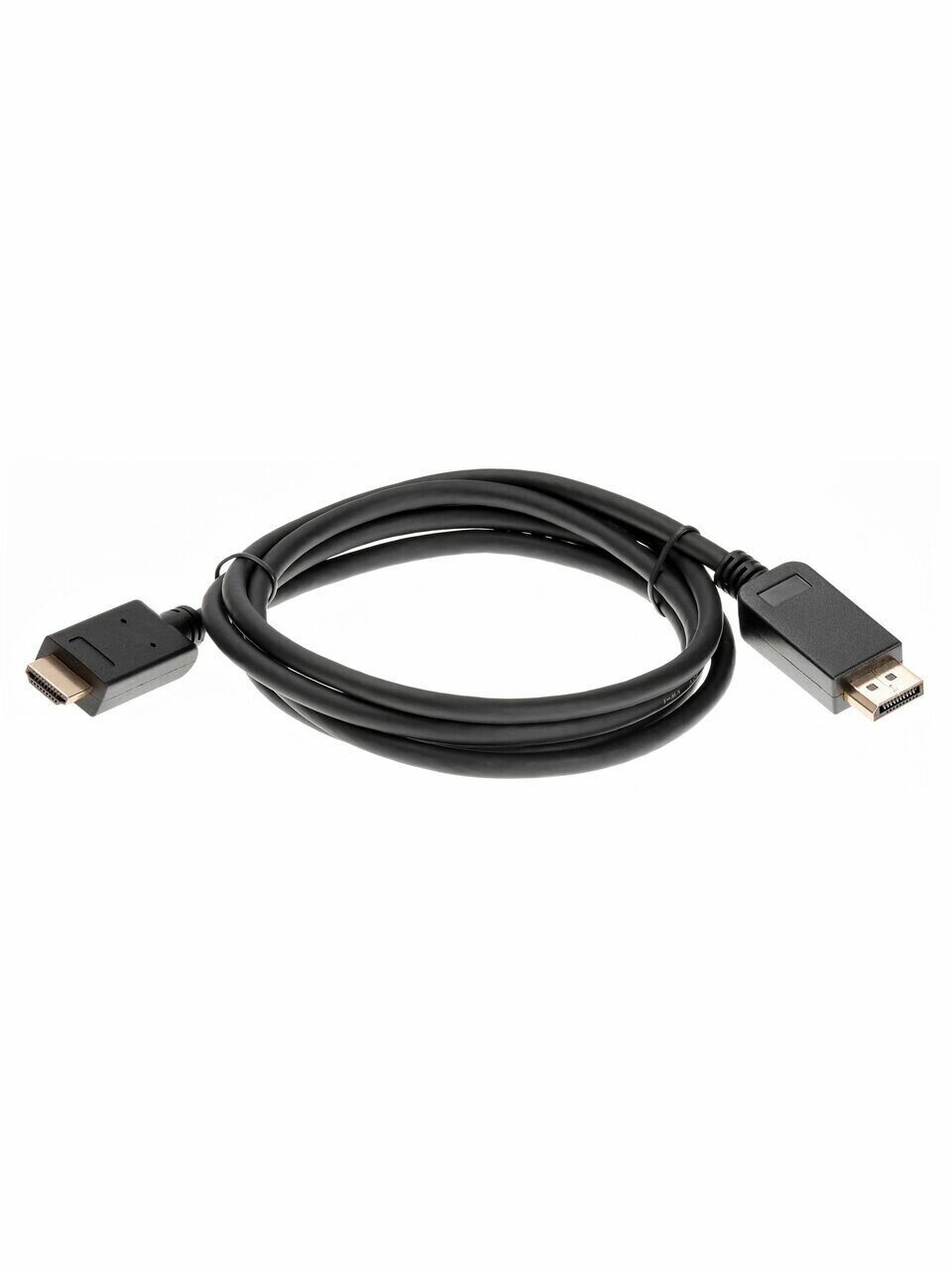 Кабель аудио-видео Aopen Qust, DisplayPort (m) - HDMI (m) , 1.8м, GOLD черный [acg609-1.8m] Noname - фото №12