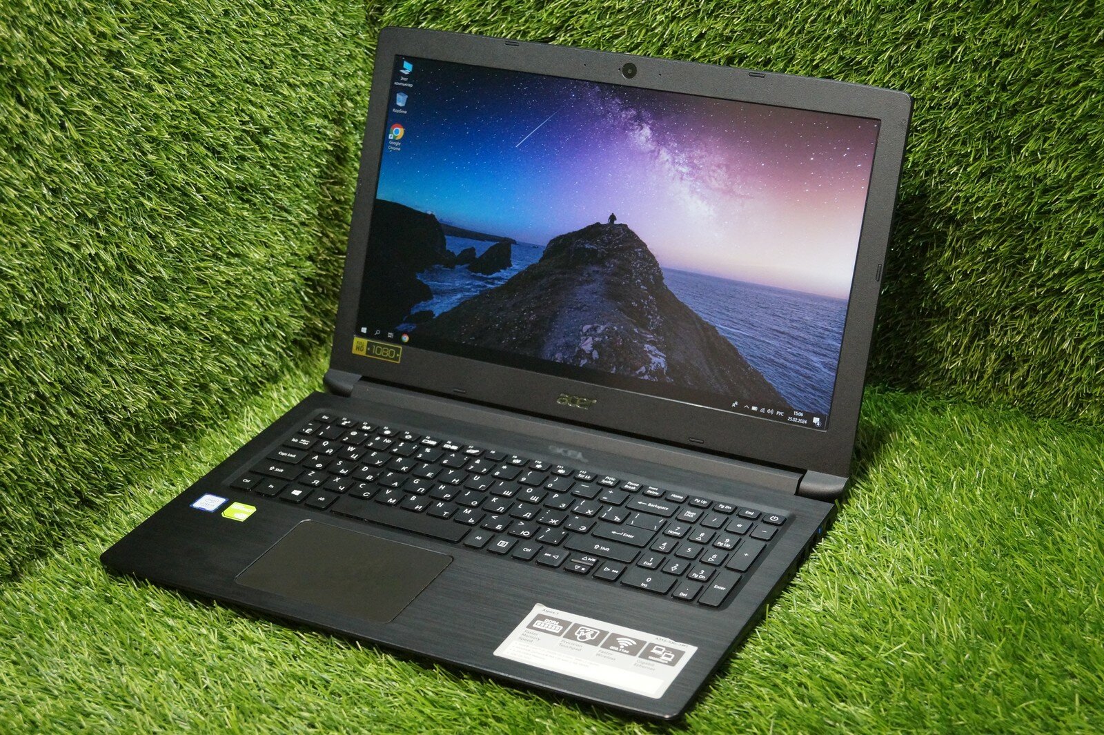 Ноутбук 15,6" Acer A315-53G-39FJ (Intel Core i3-7020U, RAM 12 ГБ, SSD 256 ГБ, NVIDIA GeForce MX130 2 ГБ GDDR5)