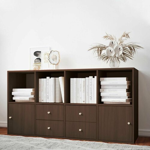 Стеллаж Билли 24 Орех Экко икеа (IKEA), 147х39х77 см