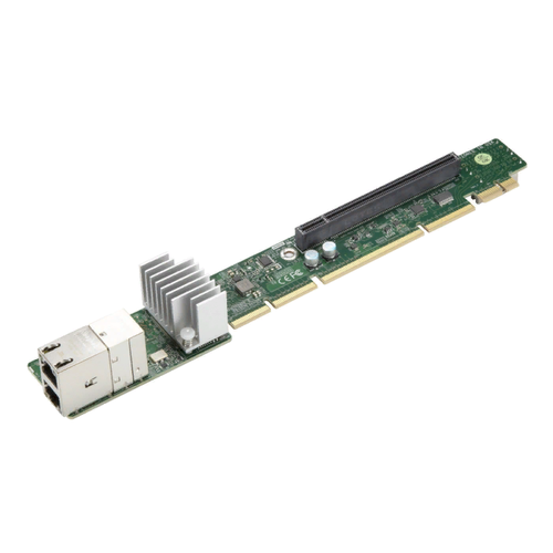 адаптер supermicro aoc urg4n4 i4xts o 1u ultra riser with 2 port 10gbase t rj45 Сетевая карта Supermicro Network Ports: 2, Speed: 10GbE, Connectors: 2x RJ45, PCI-E slot: 1x PCI-E 4.0 x16