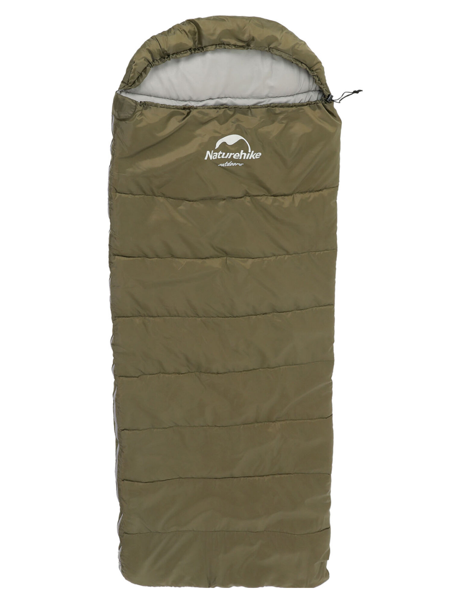 Мешок спальный Naturehike U350, (190х30)х75 см, (правый) (ТК: +1°C), темно-зеленый