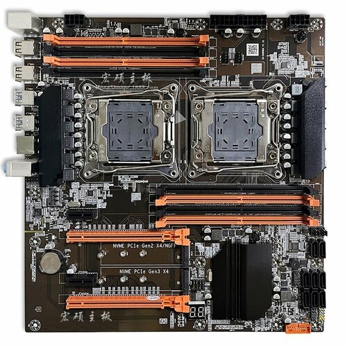 Двухпроцессорная Материнская Плата ASPECT X99-DUAL CPU /Для сервера, Компьютера и Рабочей Cтанции /2 Процессора INTEL E5 XEON V3 factory wholesale x99 dual server mainboard ddr4 support e5v3cpu studio multi door refrigerator board game set