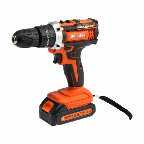Дрель-шуруповерт KQ-101k 18 В 2х2 Ач 25 Нм 2 скорости 450-1500 обмин кейс 7873₽