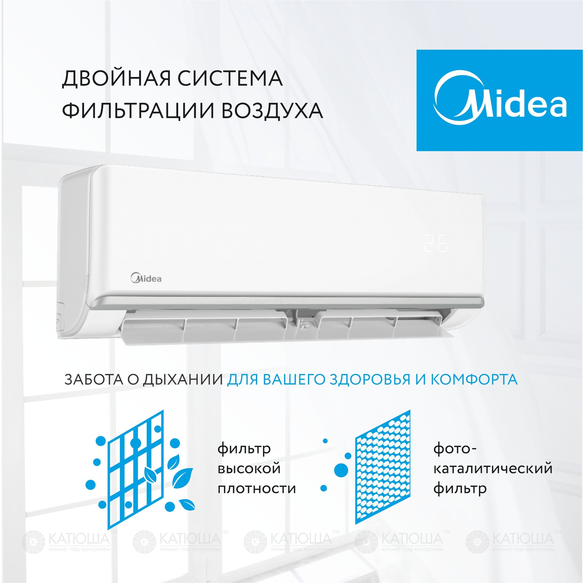 Сплит-система Midea PRIMARY MSAG3-07HRN1-I / MSAG3-07HRN1-O - фотография № 7