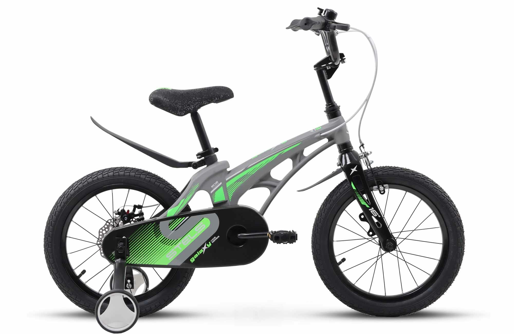 Детский велосипед STELS Galaxy 16 (V010) , рама 9.2, 2024, серый