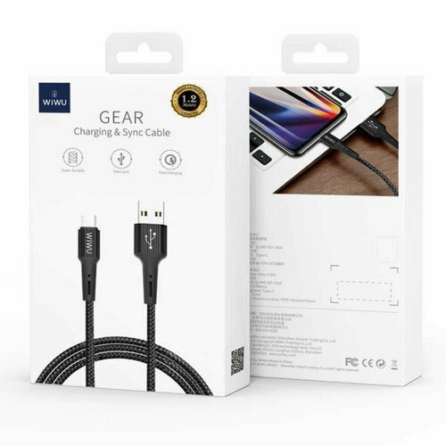 Кабель быстрой зарядки WiWU USB to USB Type C 330₽