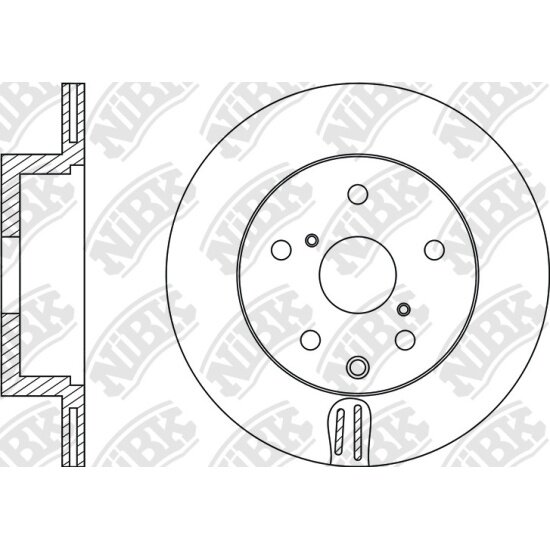 Диск тормозной Nibk RN1439, 1 шт