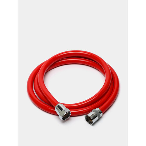 Душевой шланг ZEIN Z12PM антиперекручивание латунные гайки бордовый 150 см 1399₽