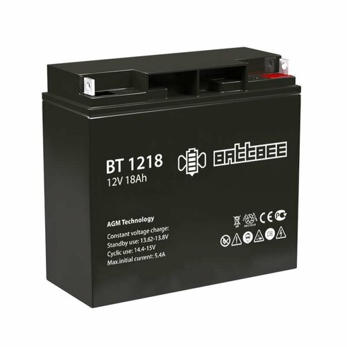 Аккумулятор ОПС 12В 18А. ч Battbee Delta BT 1218 аккумулятор 12в 18а ч delta dt 1218 6шт в упак