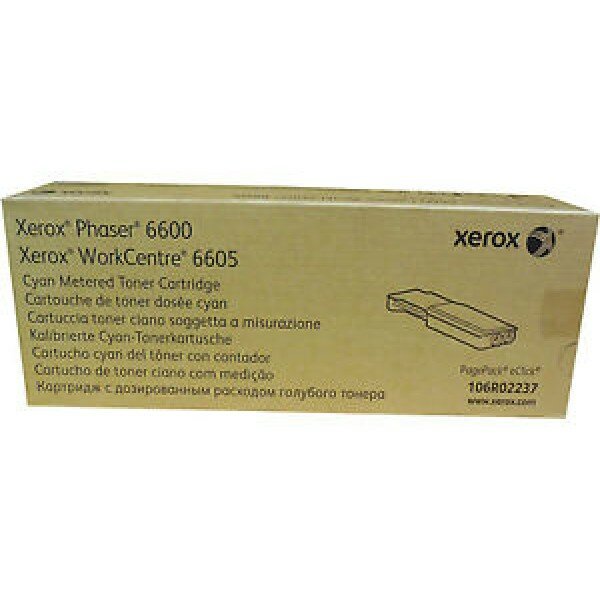 106R02237 Xerox картридж для Phaser 6600/6605 голубой Metered (6 000 стр.)
