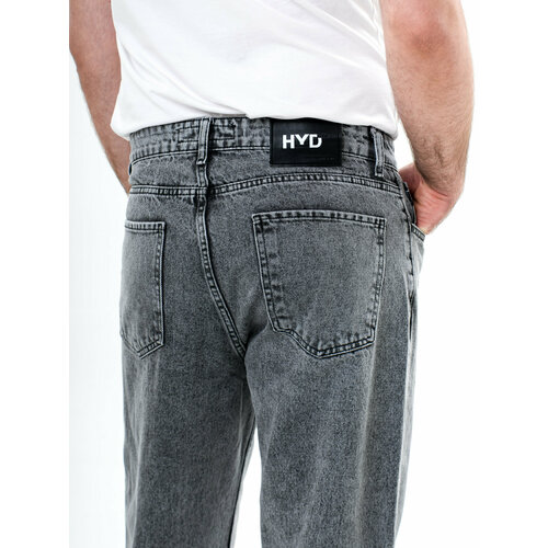 Джинсы мом HYDROLIC, размер 36, серый джинсы мом hydrolic размер 29 синий
