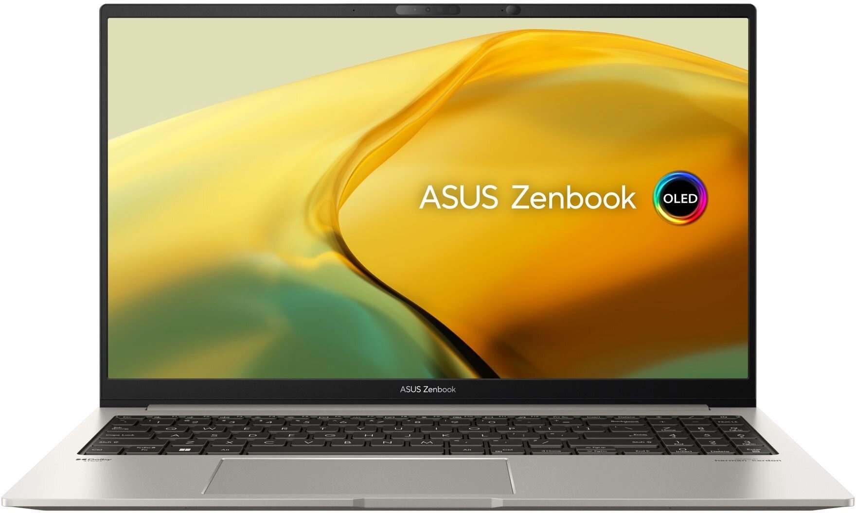 Ноутбук Asus Zenbook 15 OLED UM3504DA-MA475 Ryzen 7 7735U 32Gb SSD1Tb AMD Radeon 15.6" OLED 2.8K (2880x1620) noOS grey WiFi BT Cam Bag (90NB1163-M00NX0)