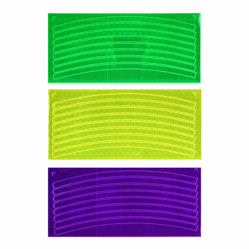 SILAPRO Наклейки светоотражающие 8шт на колесо 22х10см ПВХ 20 штук 1006₽