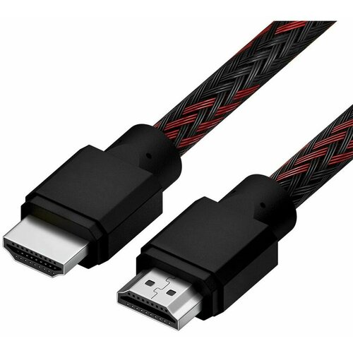 Кабель 4PH 1.5m HDMI 2.0, BICOLOR черно-красный нейлон (4PH-R90016)