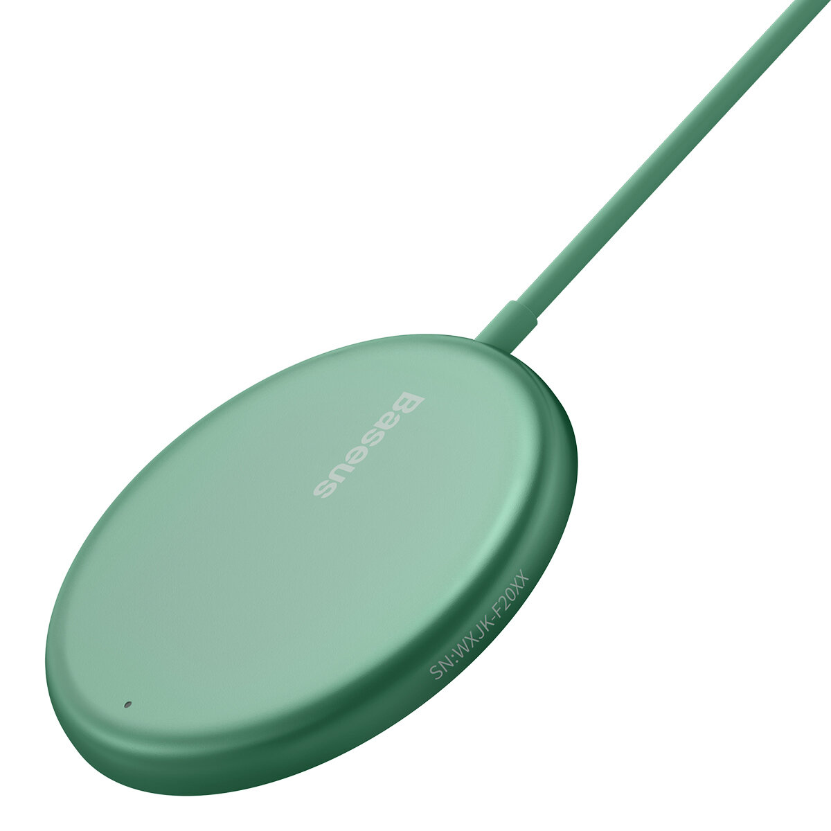 Беспроводное зарядное устройство Baseus Simple Mini Magnetic Wireless Charger Green WXJK-H06 - фото №17