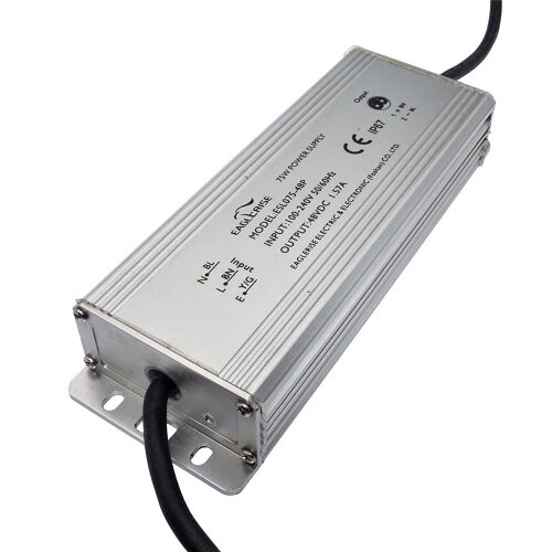 Блок питания для светодиодных светильников герметичный ESL75-48P 1 шт. 75Вт входное 220В выходное 48В 157А IP67