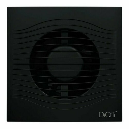 Вытяжной вентилятор 100 черный матовый с обратным клапаном SLIM 4C Matt Black