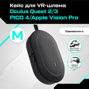 Кейс для Oculus Quest 2/3 Pico 4 / Apple Vision Pro Syntech Hard Carrying Case M черный