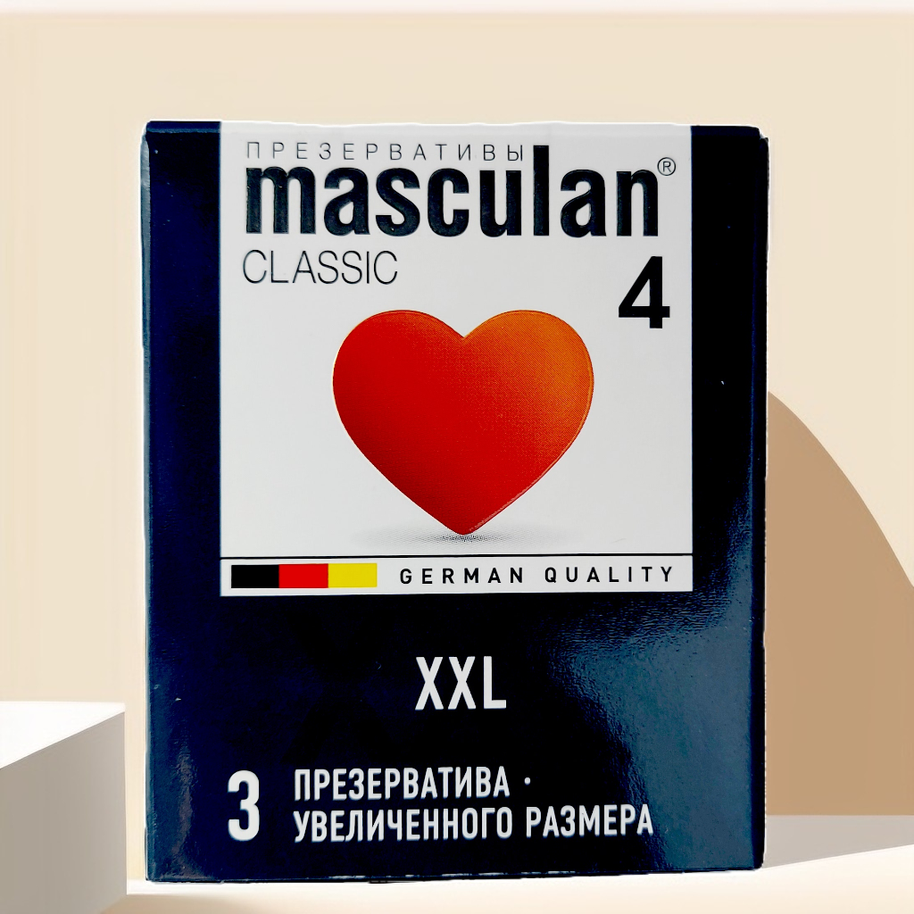 Презервативы Masculan XXL № 3, увеличенного размера, 3 шт