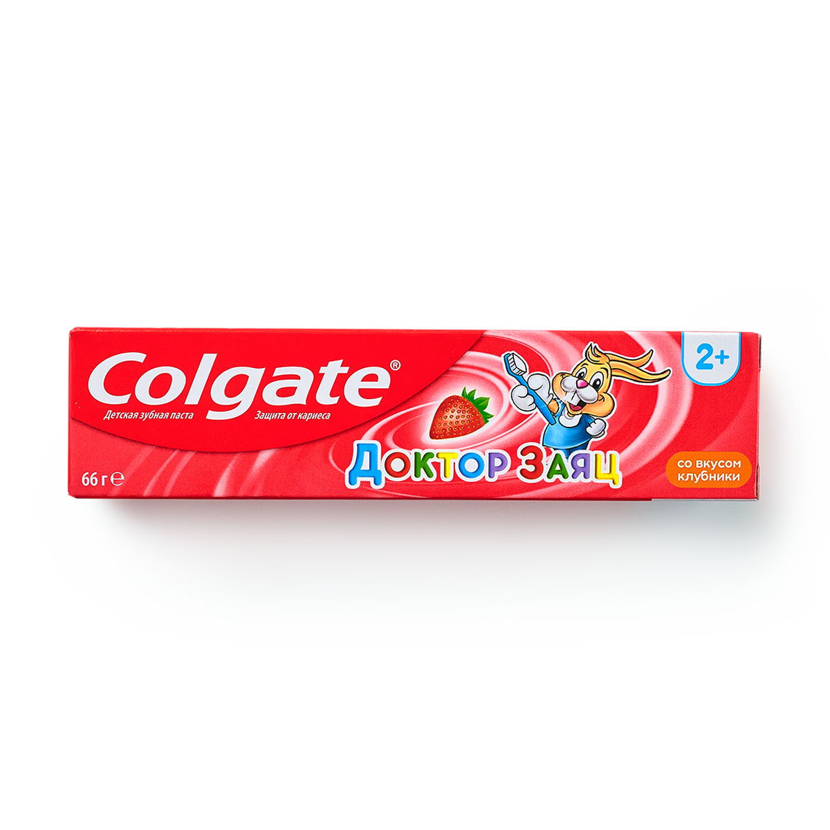 Зубная паста детская Доктор Заяц Colgate вкус клубники от 2 лет