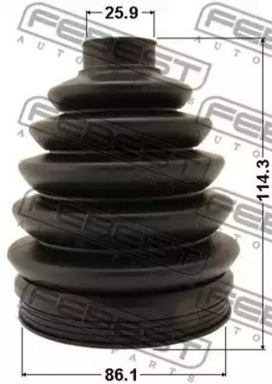 FEBEST 2317P-B6 Пыльник шрус наружный (86 1x114 3x25 9) комплект SKODA OCTAVIA II 2004-2012