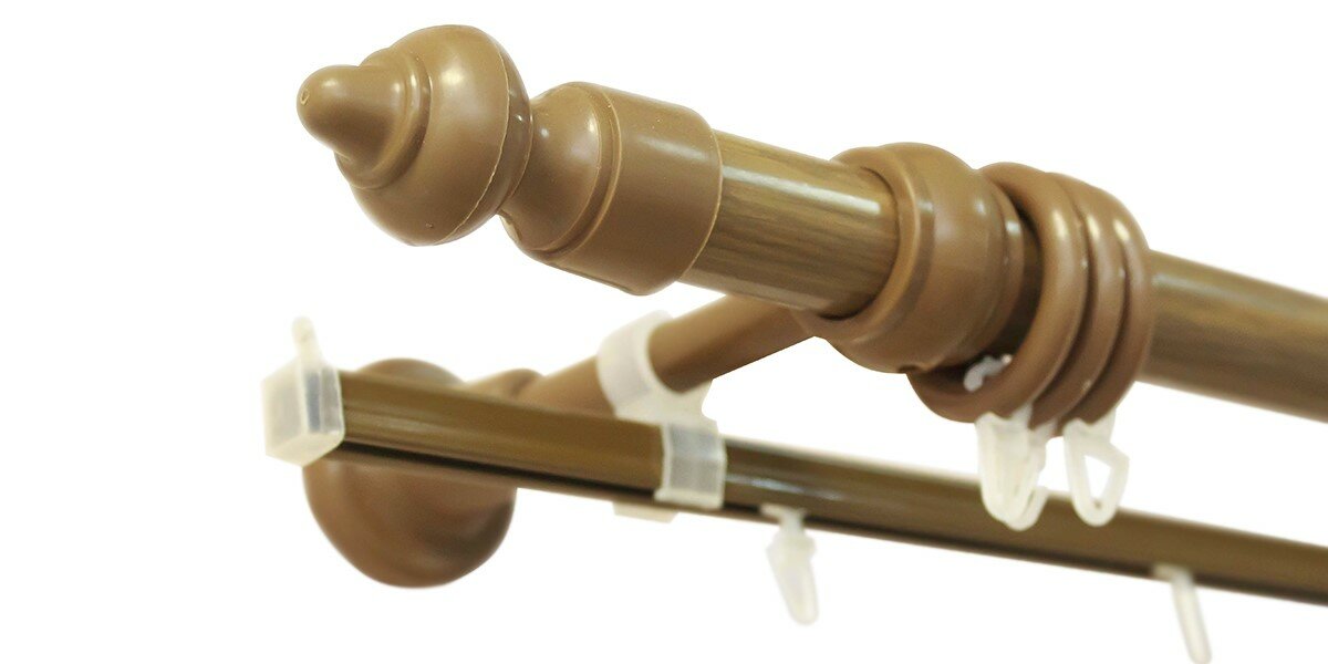 фото Карниз кантри +У шина 2 м Золотой орех