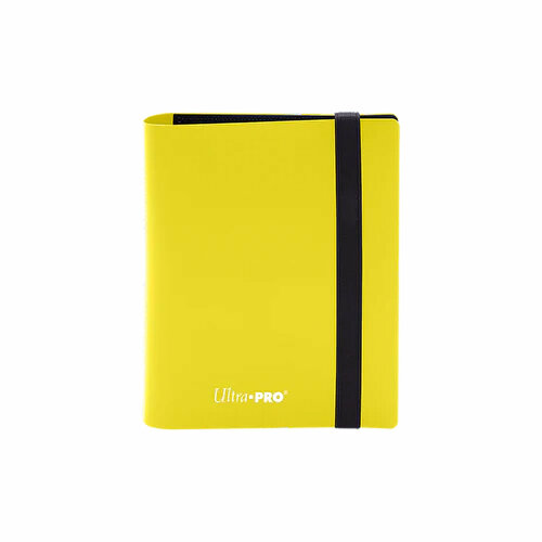 Альбом портфолио Ultra Pro Eclipse 2-Pocket PRO-Binder 20 листов 2х1 Lemon Yellow для карт MTG, Pokemon