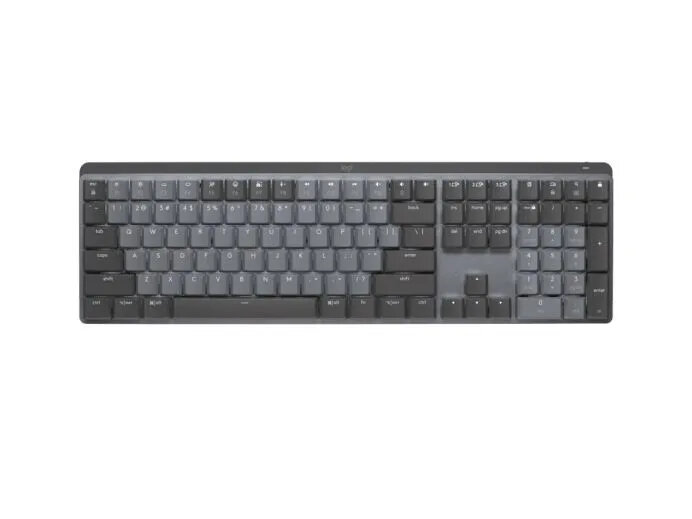 Беспроводная клавиатура Logitech MX Mechanical tactile quiet, графитовый, английская/русская (ISO), 1 шт.