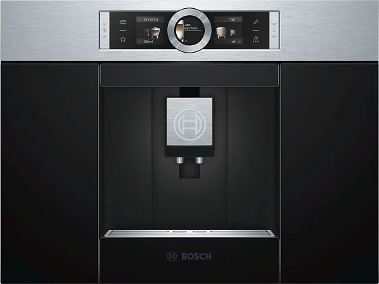 Кофемашина встраиваемая Bosch CTL636ES1, черный/нержавеющая сталь