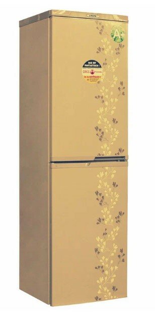 Холодильник с морозильником DON R-296 ZF золотой цветок