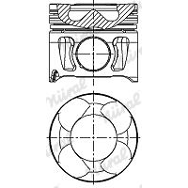 NURAL 87-137507-30 поршень dm.89.00x3.00x1.75x2.50 +0.50