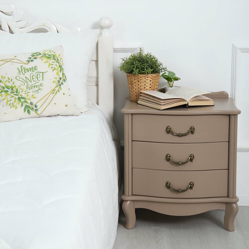Тумбочка прикроватная Джульетта 3 ящ мокко 11051₽