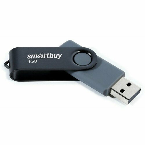 Флешка Smartbuy 004GB2TWK 4 Гб USB20 чт до 25 Мбс зап до 15 Мбс черная 545₽