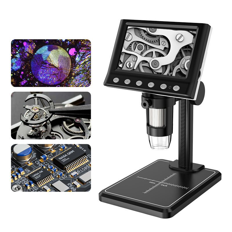 Электронный цифровой микроскоп с дисплеем и записью для пайки, ювелирных и прикладных работ