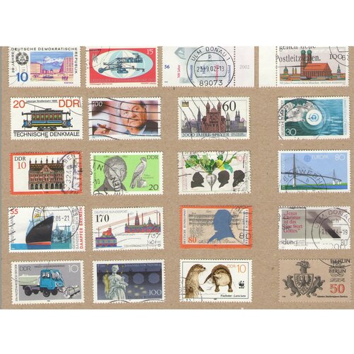 Набор почтовых марок Германии №30, 20 шт, гашёные набор марок монголии 1932 года монгольская революция чистые гашеные редкие набор 7 марок