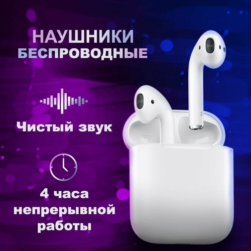 Наушники беспроводные блютуз белые для любого устройства для ПК игровые 729₽