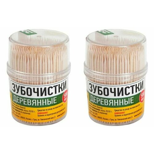 Домашний Сундук Зубочистки Макси 500 шт 2 уп 484₽