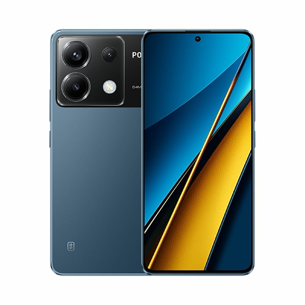 Смартфон POCO X6 5G 12+256Gb голубой (MZB0G2JRU)